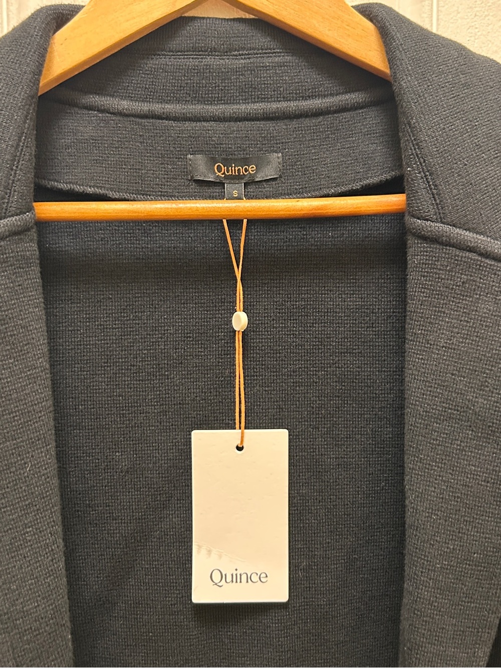 Quince Men's Dark Gray Knit Shirt Jacket